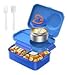 Bento Box for Kids Lunch Box BPA-Free DaCool Upgraded Toddler School Lunch Container with Spoon 5-Compartment Leak Proof Durable, Meal Fruit Snack Packing for Picnic Outdoors, Microwave Safe - Blue