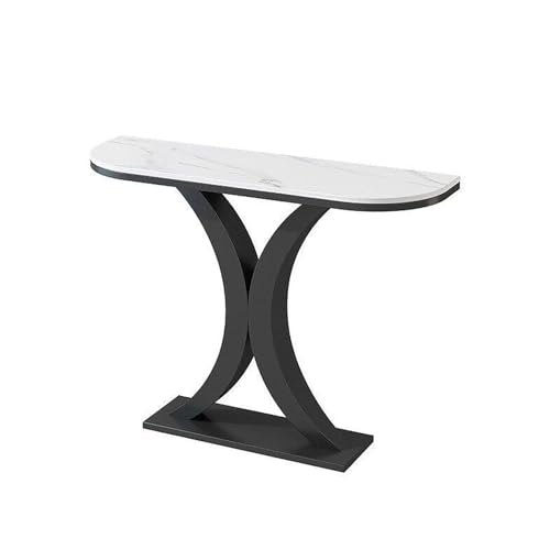 Mesa consola de mármol compacta para solucionar pasillos vacíos y sosos 2