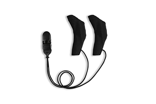 SmartEAR Ear Gear M1 - Dubbla ljudprocessorskydd med glasögonkrok - Skyddar processorerna från damm och fukt - Hållbarhet - Universell kompatibilitet - Svart
