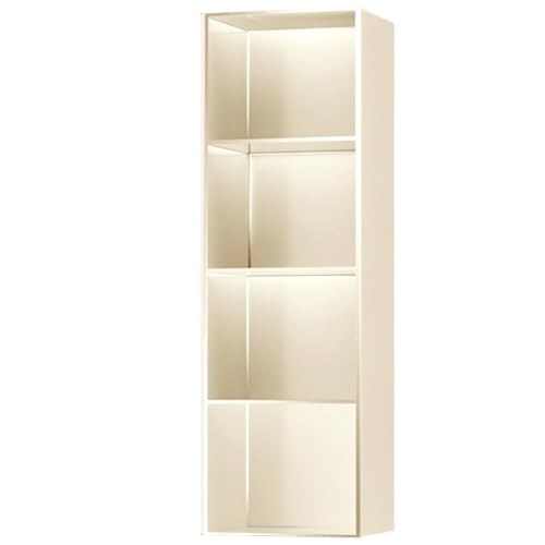 Gelbe matte Duschregale – Wandnizer für Shampoo und Seife, 28 x 120 x 12,5 cm, perfekte Badezimmer-Sto-Lösung für Toilettenartikel und Zubehör.