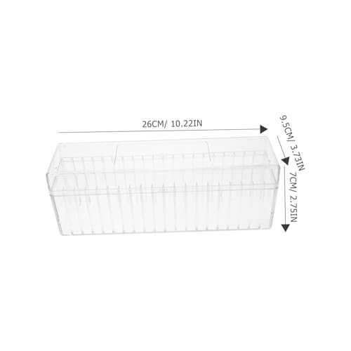 Caja organizadora transparente para 20 monedas miniatura 3