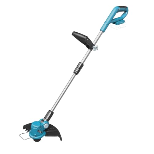 Desbrozadora inalámbrica Dedra – Ancho de corte Ø 30 cm, 8800 rpm, precisión y comodidad al cortar, peso ligero ergonómico 1,9 kg en caja de cartón sin batería, mango ajustable y cómodo