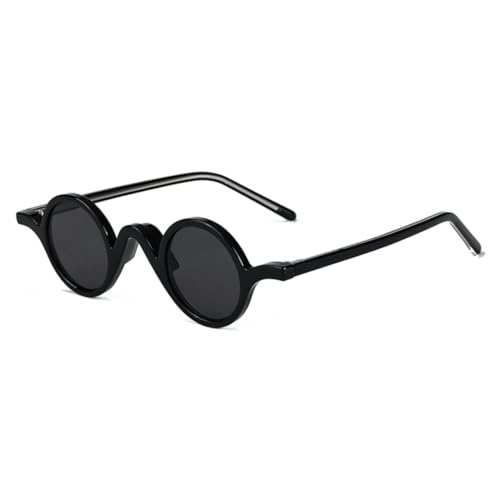 Lunettes de soleil rondes en acétate et TR90 de style vintage pour homme et femme