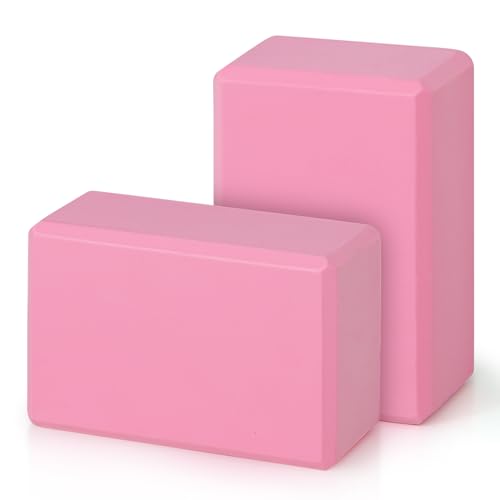 Generic Yoga Block, Supportive High-Density EVA Foam, Non-Slip Exercise Bricks with Beveled Edges for Pilates, Meditation, Yoga Accessories for Stability, Balance, Stretches