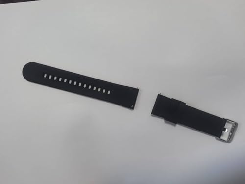 Correa negra de silicona para reloj mujer miniatura 6