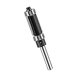2 Heavy-Duty Double Edged Trimmer Bit with Top / Bottom Bearings, 6mm Shank for Countertops & Milling Bearing Trimming Router Carbon Wood Cutter Carbon Steel Edges Bearing