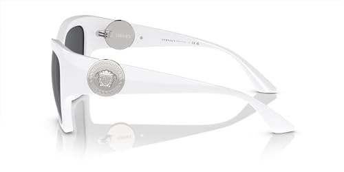 Versace VE 4452 317/87 White Plastic Fashion Sunglasses Grey Lens2