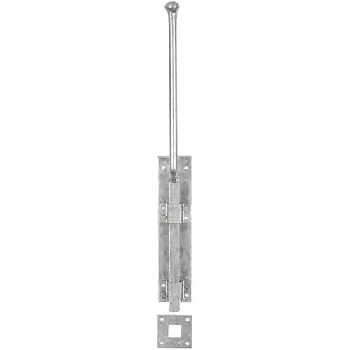 Hardware Solutions - Monkey Tail Gate Bolt - Galvanised - For Securing Heavier Doors & Gates - 457mm - Pack 1 - Interior/Exterior Use