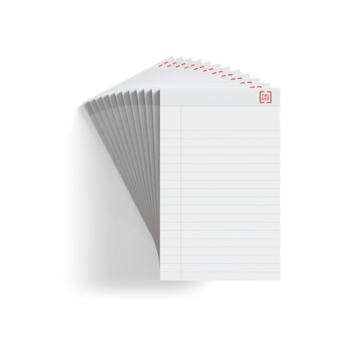 Sustainable Earth Staples TRU RED™ Notepad, 5" x 8", Wide
