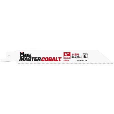 M.K. Morse 400428 Master Cobalt Metal Reciprocating Saw Blades 6"L x 3/4"W, 18 TPI, 50 PK