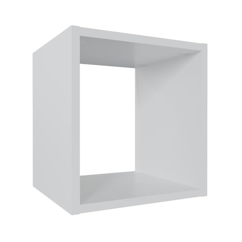 Cube de rangement en bois blanc : rangez vos documents en hauteur - 2