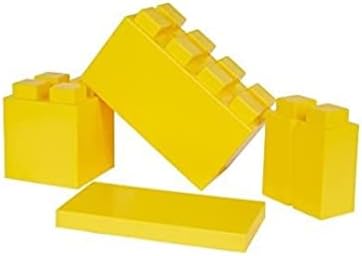 EverBlock Single Color Combo Pack | 29 Block Starter Pack | Giant Building Blocks | Easy to Connect & Reuse | Indoor & Outdoor Use | Build Displays & Structures | Yellow