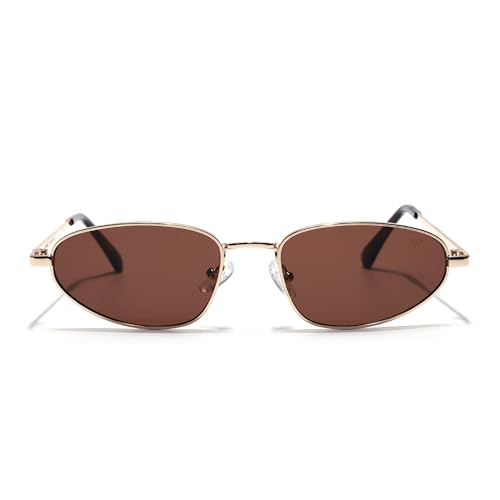 Image of Voyage UV Protected Oval Sunglasses for Men & Women
