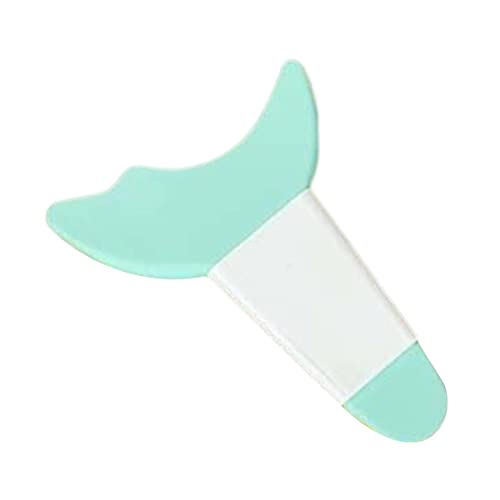 アイライナーツール多機能アイメイクツール初心者女性まつげシールド緑、白ハンドル 6.9x5 cm