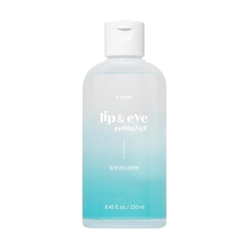 ETUDE Lip&Eye Remover 8.45 fl.oz (250ml) 21AD | Water and Oil Formula for Deep Cleansing | Lip and Eye Makeup Remover for All Types | Gentle Face Cleanser for Sensitive Skin | Korean Skin Care