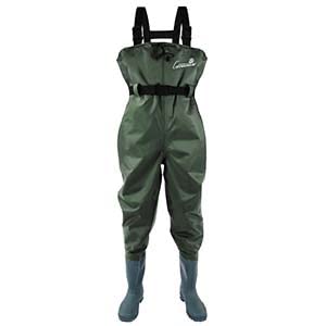 Greenwater Fishing Chest Waders For Men Women With Boots Waterproof 2Ply Nylon Pvc Lightweight Bootfoot Waders For Hunting (Green, M9/W11) #TOP7