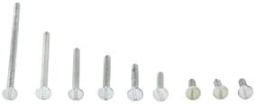 Gardner Bender Ivory & Almond SK-632WP Electricians Kit, 6-32 Flat Head Wall Plate Screws, 1-1 1/2 in, 2 in, 3 in, 4 in, 260 pc, White