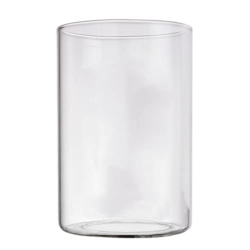 WINSHEN Cylinder Clear Glass Lamp Shades, Transparent Glass Replacement Lampshades for Bathroom Vanity Light