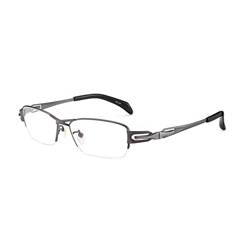 Lunettes hommes business carré gris anti lumière bleue pour le travail sur écran