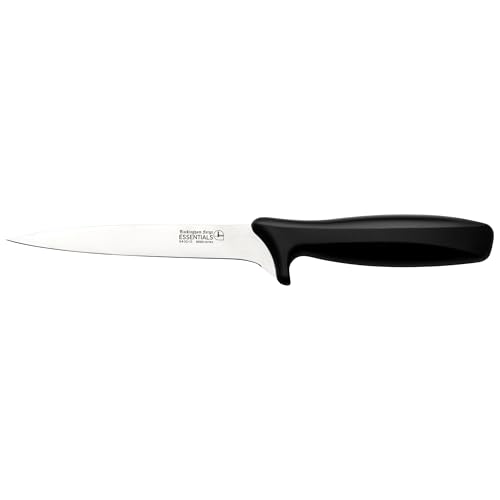 Rockingham Forge Range 15cm Filleting Knife - Lightweight Sharp Stainless Steel Kitchen Knives with Black Handle