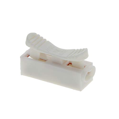 Fielect 100Pcs CH-1P(XPE012) Premium Spring Wire Connectors Screw Quick Terminal Barrier Block for LED Strip Light Wire Connecting