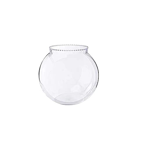Lovely Pets Kingdom-Round Transparent Crystal Glass Zig Zag Neck Bowl Clear Sphere Vase Fish Tank Water Jar (8 Inch) (B09GG1G6N8) Amazon Price History, Amazon Price Tracker