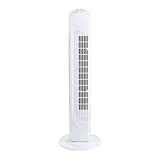 wonderlamp - Ventilador de torre Velao, Oscilante, 3 velocidades, 45W, Temporizador, Ventilador de pie Alto 73cm, Diámetro 23.5 cm