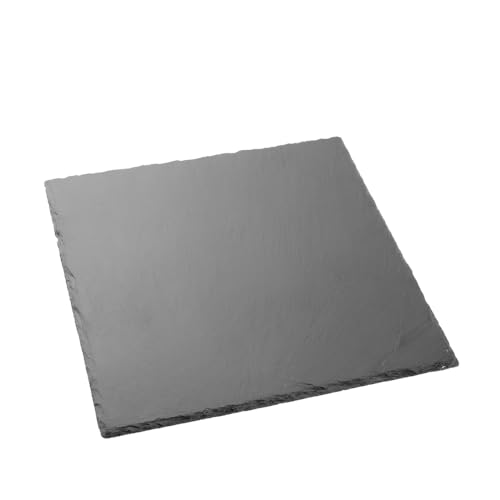 Square Grey Slate Stylish Presentation Cheese Biscuit Serving Party Square Plate Board