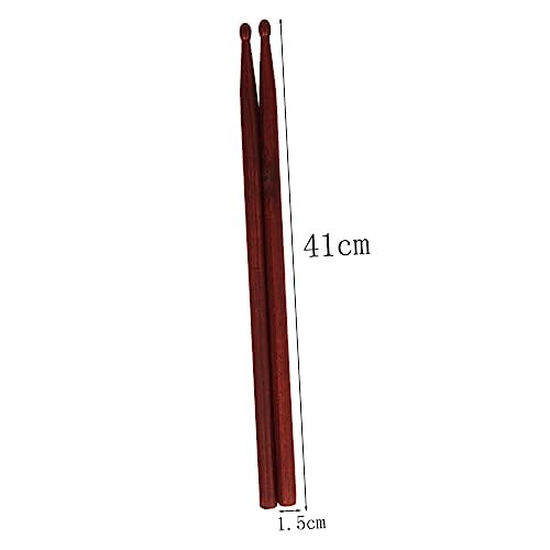Par de baquetas de madera duraderas para batería miniatura 2