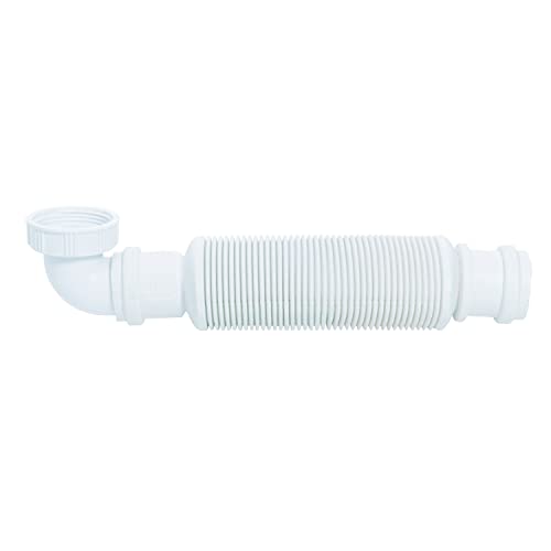 Wirquin 30723664 Siphon de lavabo Senzo Ø32 gain de place, blanc
