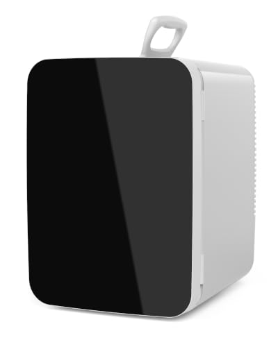 Image of Electactic 10L Compact Mini Fridge, Portable Small Refrigerator, Small Cosmetics Cooler, 2.6 Gal Mini Fridge with AC /DC Adapters for Beverage, Food, Makeup, Bedroom, Office, Dorm, White