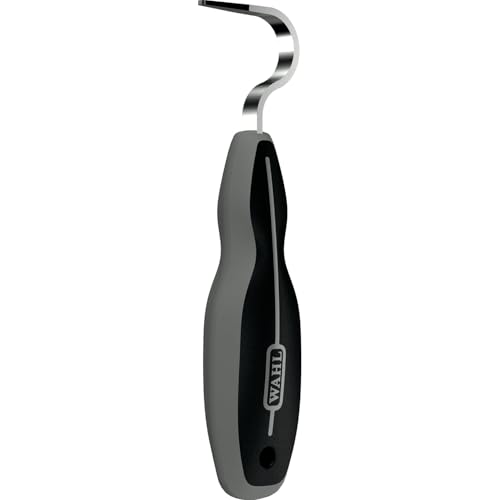 WAHL Professional Animal Equine Grooming Horse Hoof Pick (#858710) - Horse Hoof Pick for Grooming - Ergonomic Comfort Rubber Handle - Horse Cleaning Tool - Black