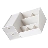 Garneck Organizador de Maquillaje Cajón Tipo con Compartimentos Caja de Almacenamiento Cosméticos Blanca Práctica Caja de Almacenamiento para Joyas y Accesorios Diseño Sencillo y