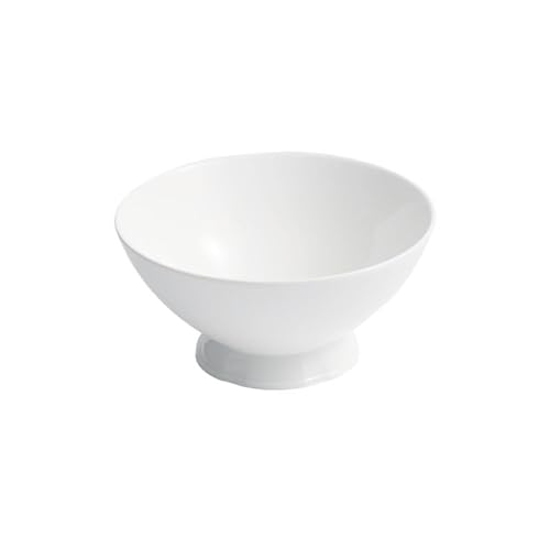 NEBE Ciotole Cucina Ciotola for ramen con piede alto, ciotola for zuppa in ceramica cinese, ciotola for gelato bianca, ciotola for riso da ristorante Scodella Colazione