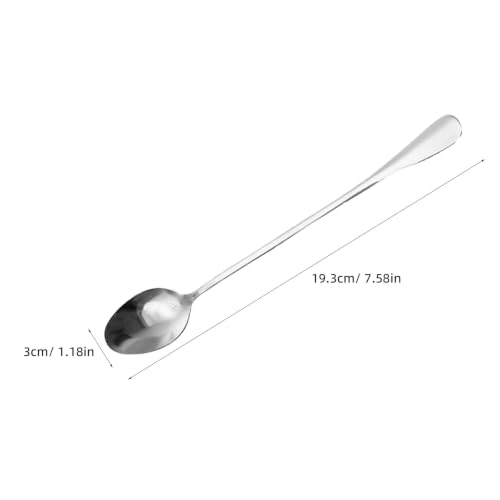 Cucharas de café de 19,3 cm para cócteles y tés en casa y cafeterías 3