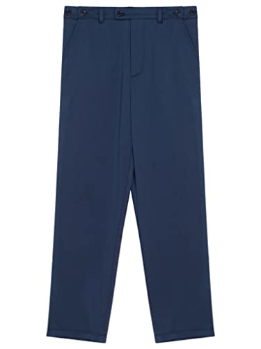 Sholeno Kids Boys Gentleman Pants High Waist Zippered Long Solid Trousers for Performance Party