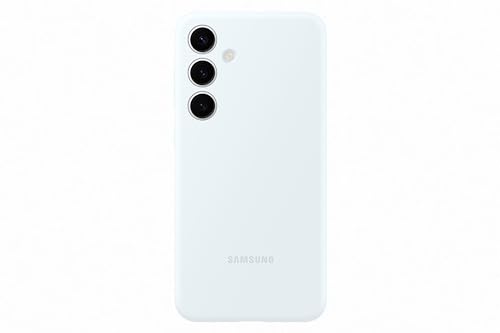 Coque en silicone pour Samsung Galaxy S24+ Gris Clair