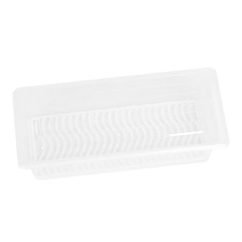 ROMISBABA Contenedor de Alimentos para Frigorífico con Tapa Hermética y Bandeja Drenante Extraíble Caja Apilable y Resistente para Almacenamiento Compacto para Nevera Pequeña