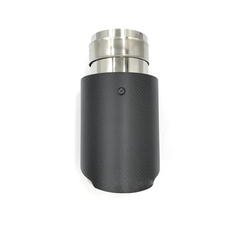 Tuyau d'échappement universel droit en acier inoxydable argenté pour voiture (80mm-89mm)