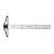 Pacific Arc 24 Inch T Square, Traditional Acrylic Graduated in Inch and Metric, Detachable Head