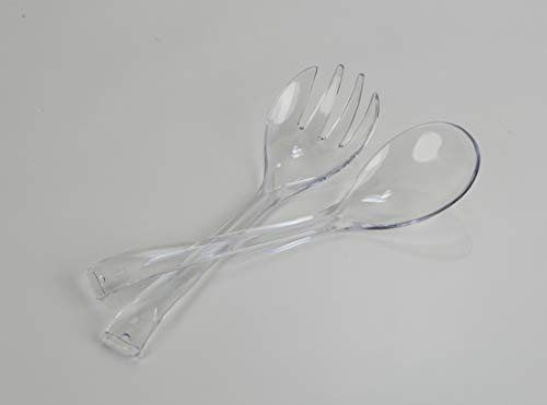 Kimmel 21-000-2716 Set di 2 Posate da Insalata, Plastica, Trasparente