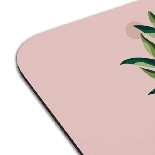 Set de table feuille verte en caoutchouc antidérapant grand format lavable - 4