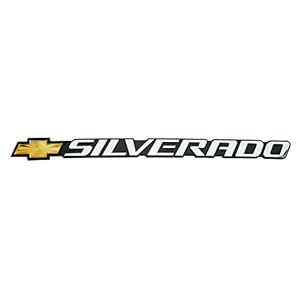 3D Raised and Strong Adhesive Decal Car Badge Emblem Replacement for Bowtie Silverado 99-07 Chevrolet 1500 HD 2500 HD 3500 HD 15114063 (Chrome)
