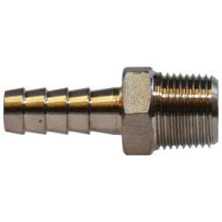 MIDLAND INDUSTRIES 73974 Reducing Hose Nipple, 3/4-in Hose Barb x 1/2-in Male NPT, 304 Stainless Steel