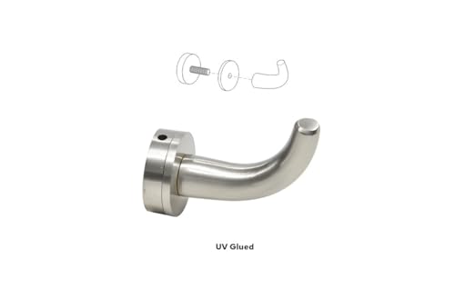 C.R. Laurence DRH1BN CRL Brushed Nickel Designer Robe Hook - Thumbnail 3