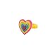 Fun Express Bright Rainbow Heart Rings - 12 Pieces