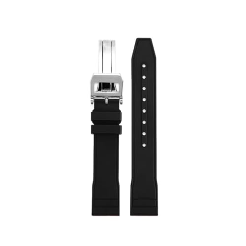 [BYJQWKSQA] �t�b�f�S�����v�X�g���b�v IWC �p�C���b�g�E�H�b�`�V���[�Y IW388103 IW388101/IW378005/003 �N�C�b�N�����[�u�n���h���v�X�g���b�v�ƌ݊�������(Black silver,Width 21mm)