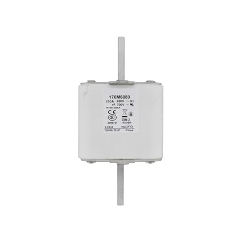 Fusible rapide 170M6080 corps carré 350A 690V AC taille DIN 3