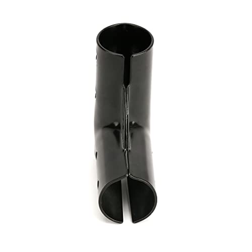 Plum Fittings 1 3/8" X 1 3/8" Black Chain Link Fence Top Gate Corner | Pressed Steel Top Gate Corner | Top Gate Elbow | Pack Of 4 #TOP3