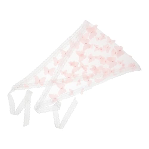 DEARMAMY Lace Butterfly Headband Scarf for Women, Hair Wrap, Stylish Sheer Mesh Bandana for Fashion Accessories